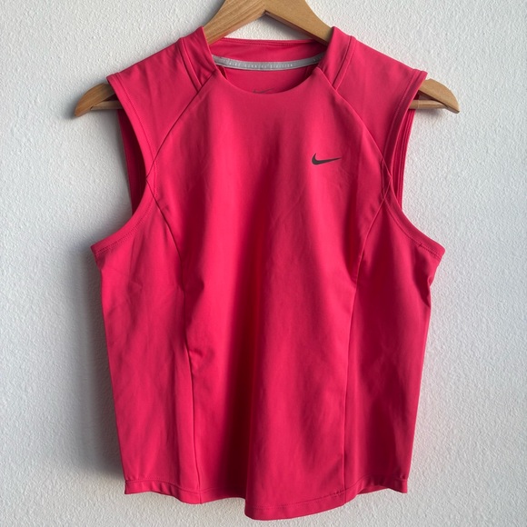 NWT Nike Running Division Tank Top Athletic Muscle Shirt Dri Fit Aster Pink M - Picture 7 of 15